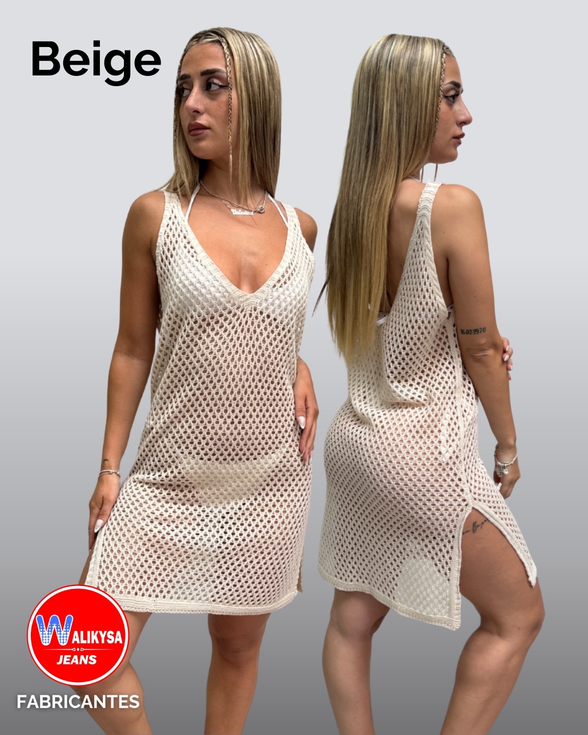 Vestido Playero Calado Vestido Playero Calado Vestido Playero Calado Vestido Playero - Imagen 2