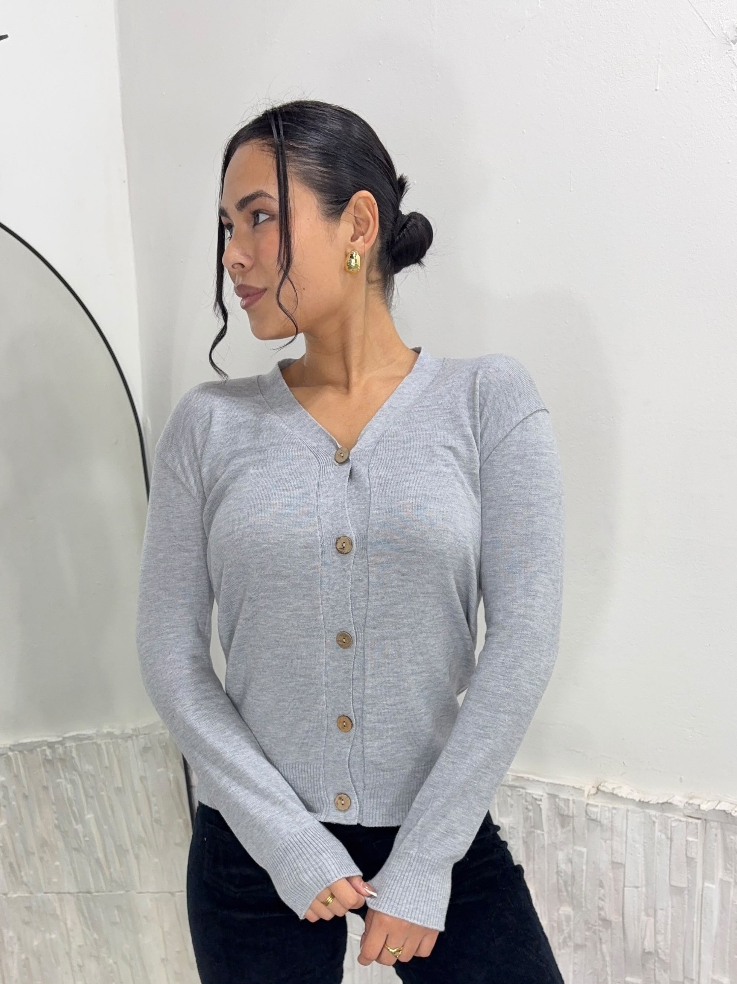 Cardigan Liso - Imagen 2