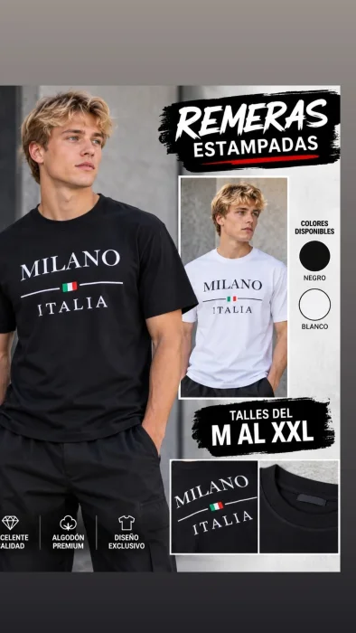 Remeras Estampadas  Milano