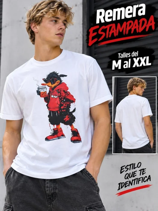 Remera Estampada Pato