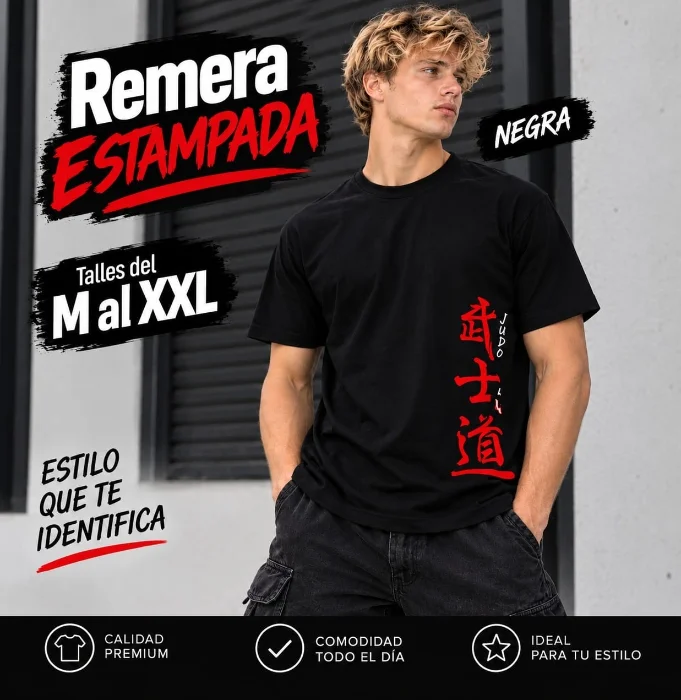 Remeras Letras Chinas