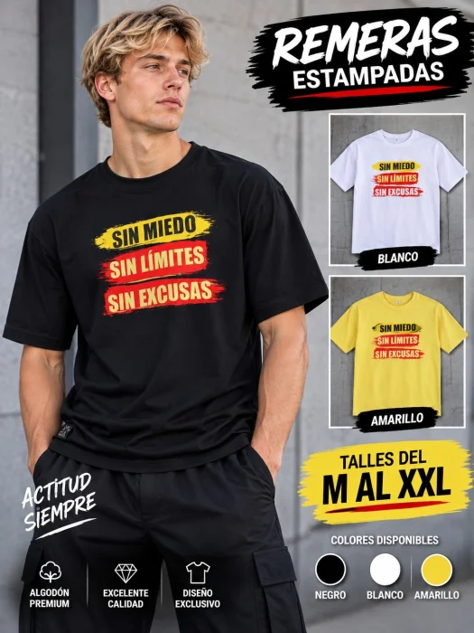Remera Estampadas  sin Miedo