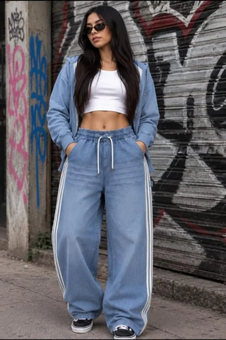 Baguis de Jeans con 3 Tiras