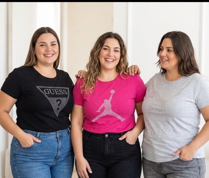 Remeras Especiales con Stras - Imagen 2