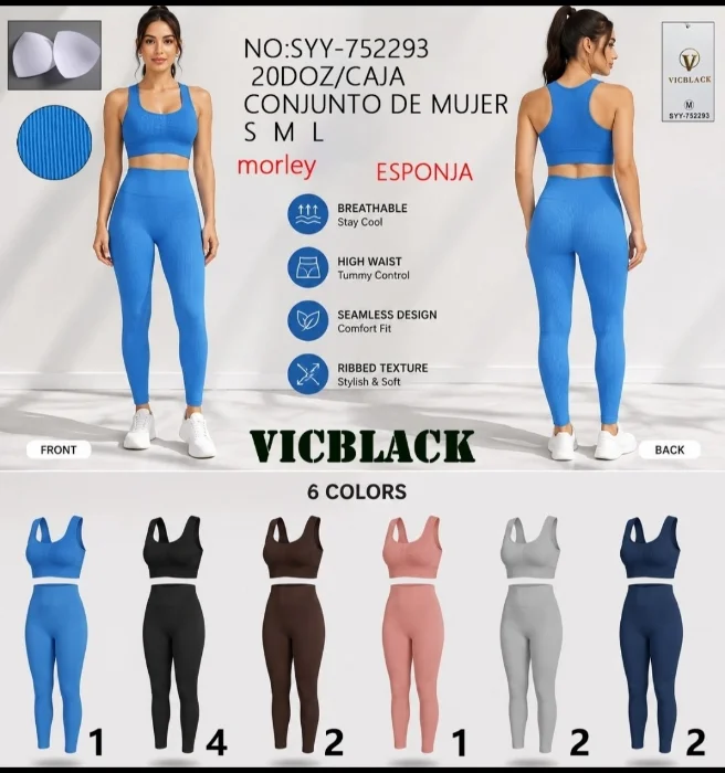 Conjunto  de Calza sin Frunce  y Tops Morley