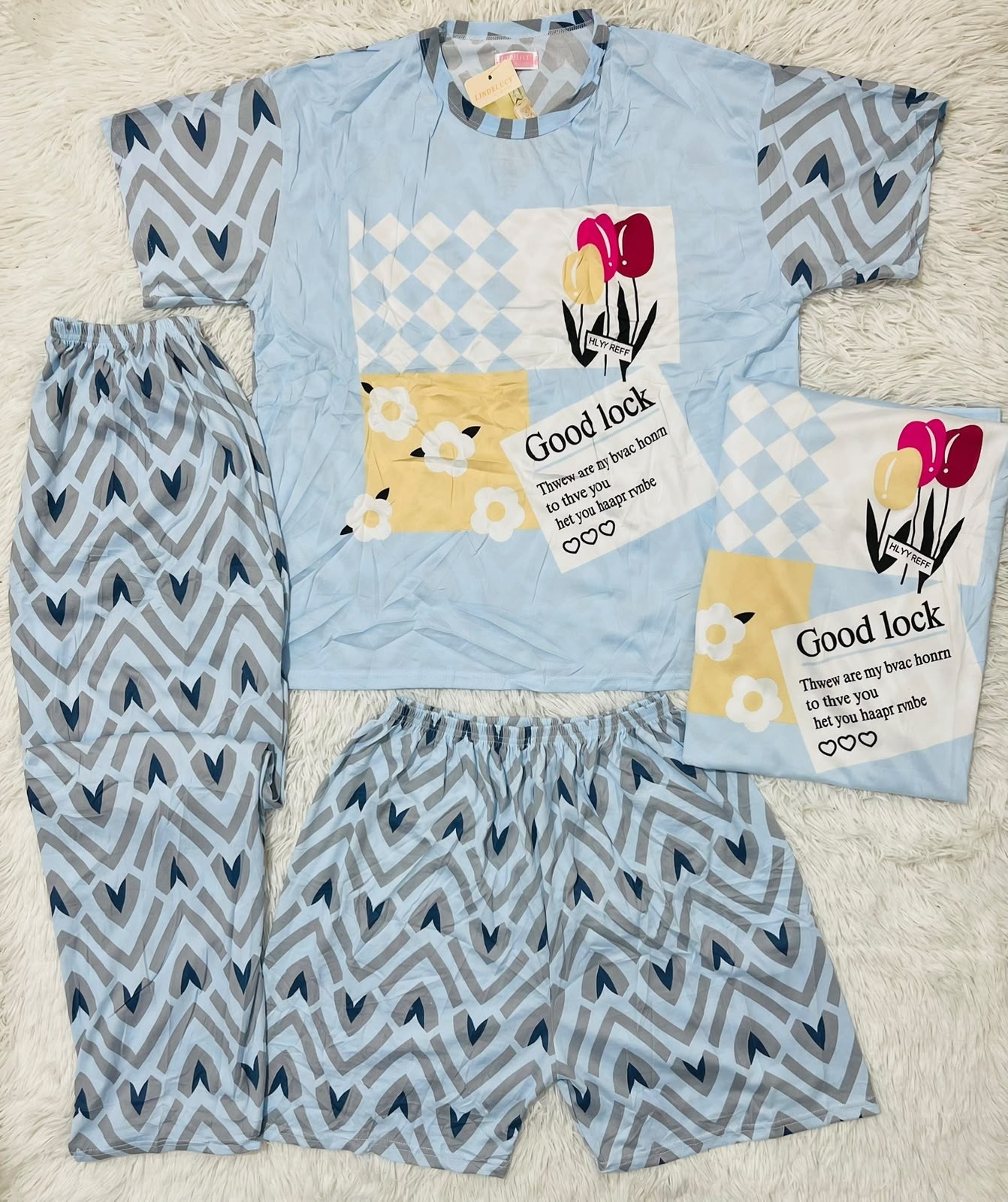 Pijamas de 4 Piezas - Imagen 5