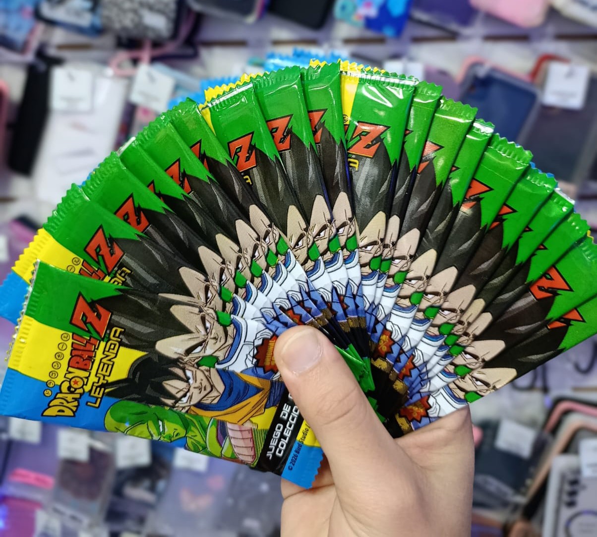 Mazo Cartas Dragon Ball Z Guerreros Leyenda+20 Sobres - Imagen 3