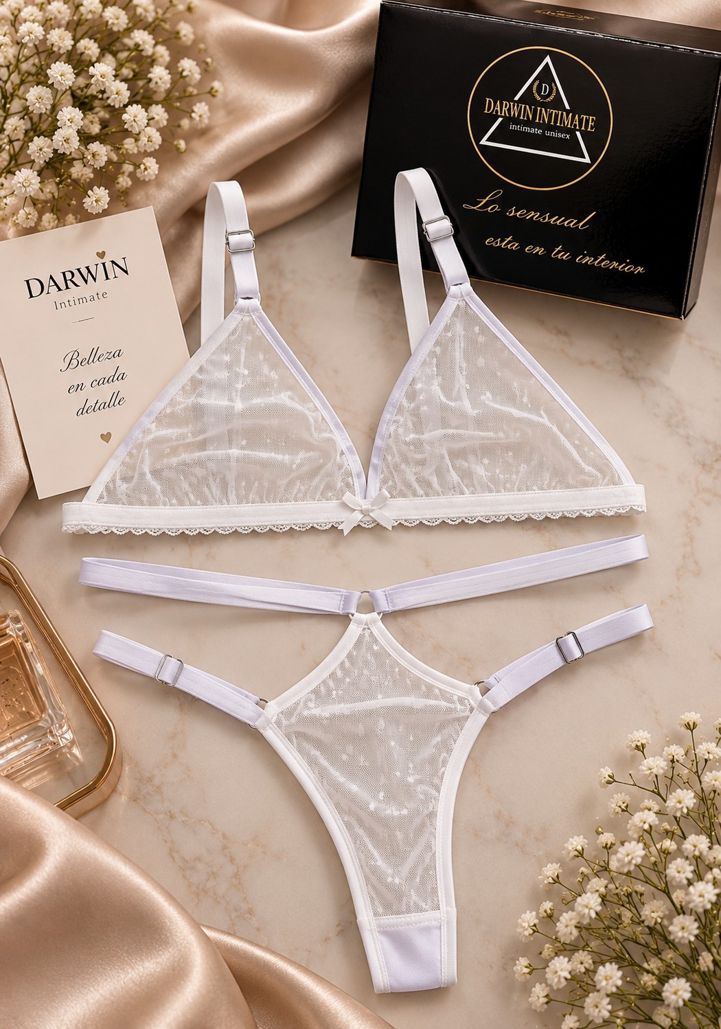 *(art:bra2) Conjunto Bralette Microtul Darwin Intimate* - Imagen 2