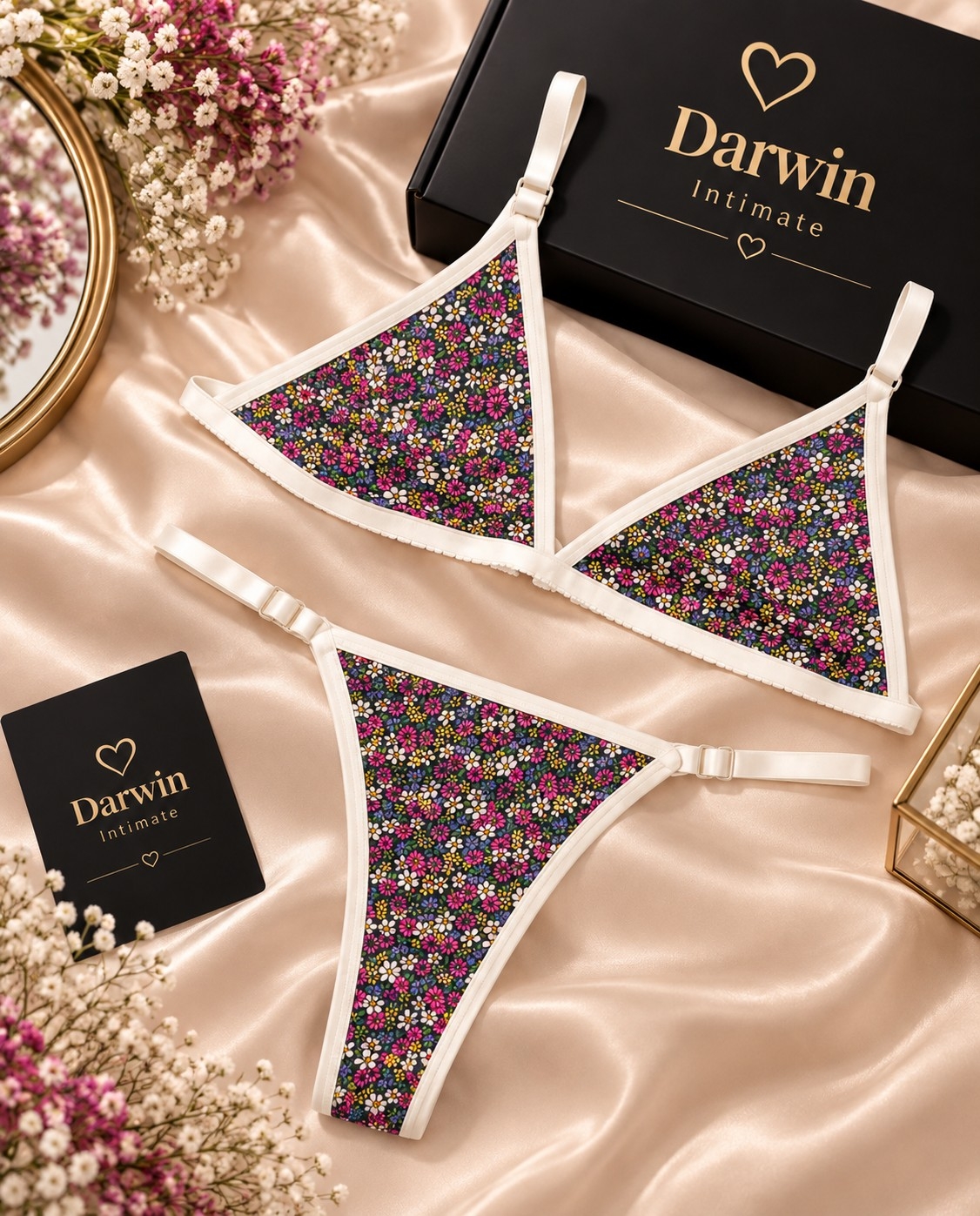 *(art:bra3) Conjunto Bralette Microfibra Estampada Darwin Intimate* - Imagen 2