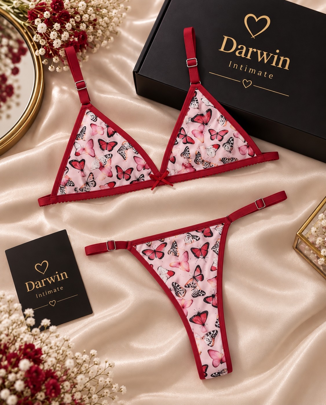 *(art:bra3) Conjunto Bralette Microfibra Estampada Darwin Intimate* - Imagen 5