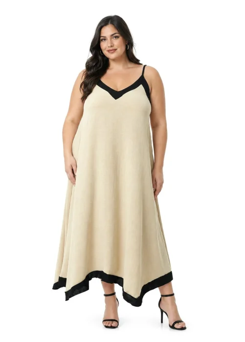 Vestido Largo de Cey Combi con Bretel