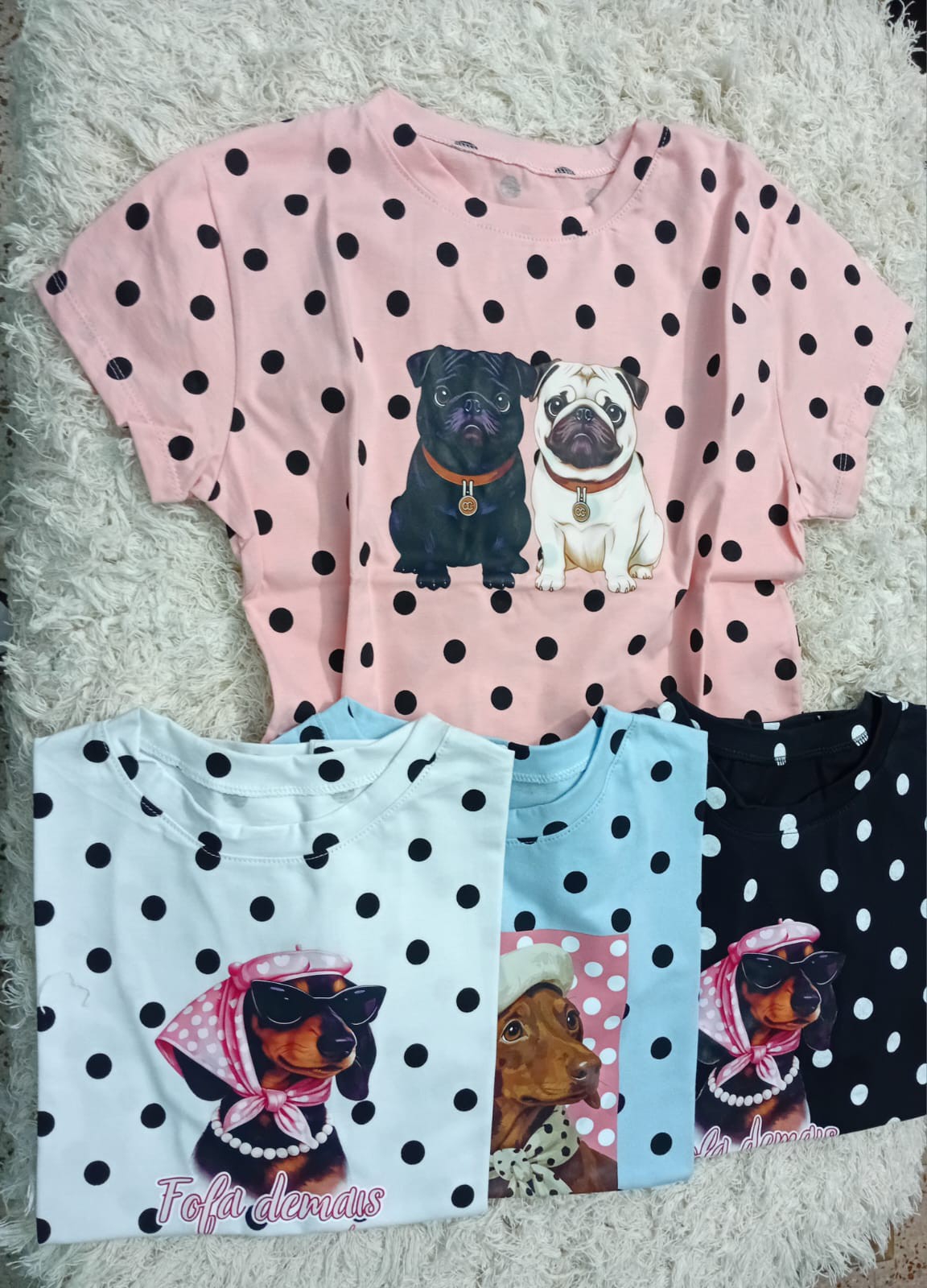 Remeras de Algodón Lunares - Imagen 2