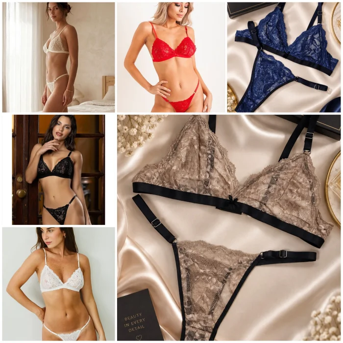 *(art:bra7) Conjunto Bralette D/encaje Darwin Intimate*
