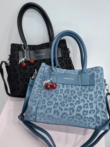 Cartera Gamuza Print