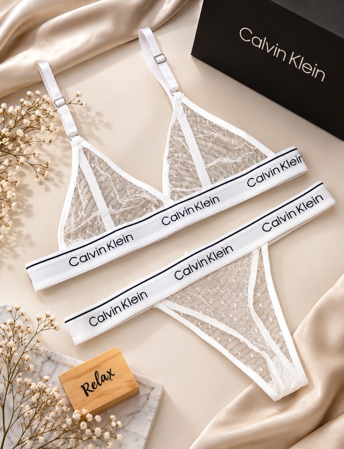 *(art:ckbra1) Conjunto C,k Bralette Microtull* - Imagen 6