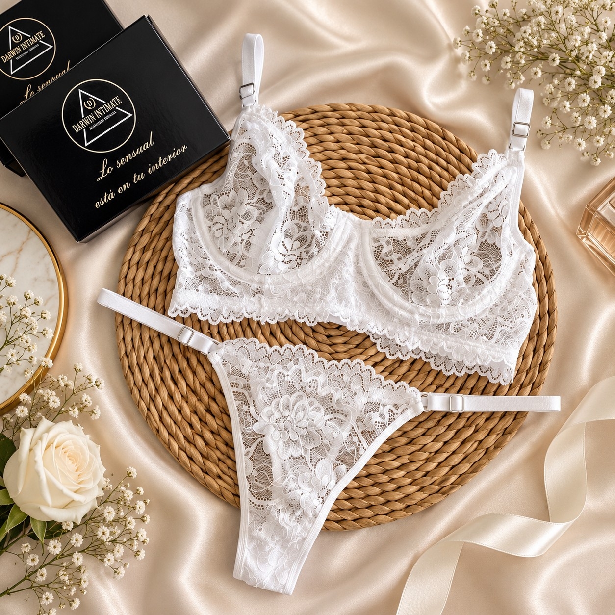 *(art:brae01) Conjuntot/especial, Bralette C/aro Encaje* - Imagen 2