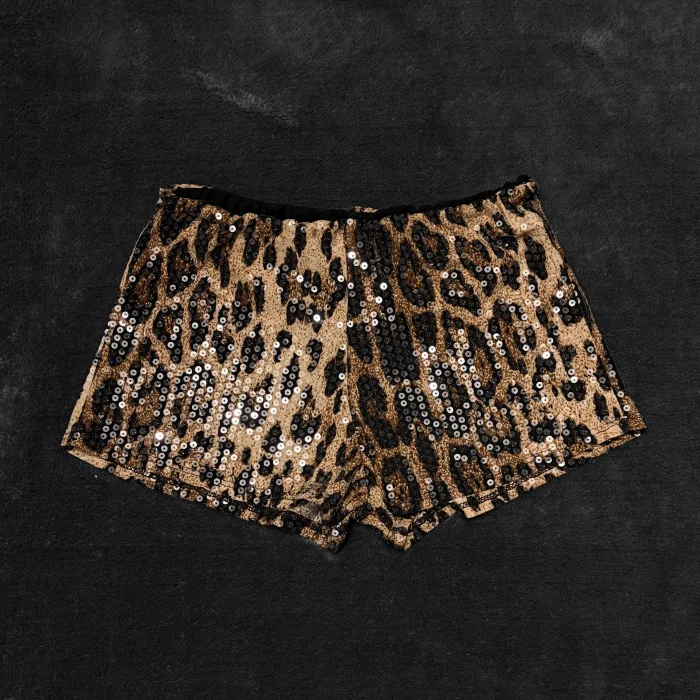 Short de Lentejuela Animal Print