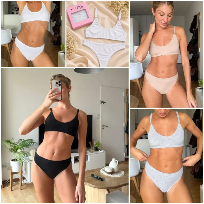 (art:71)conjunto Bralette Deportivo Algodon Capri