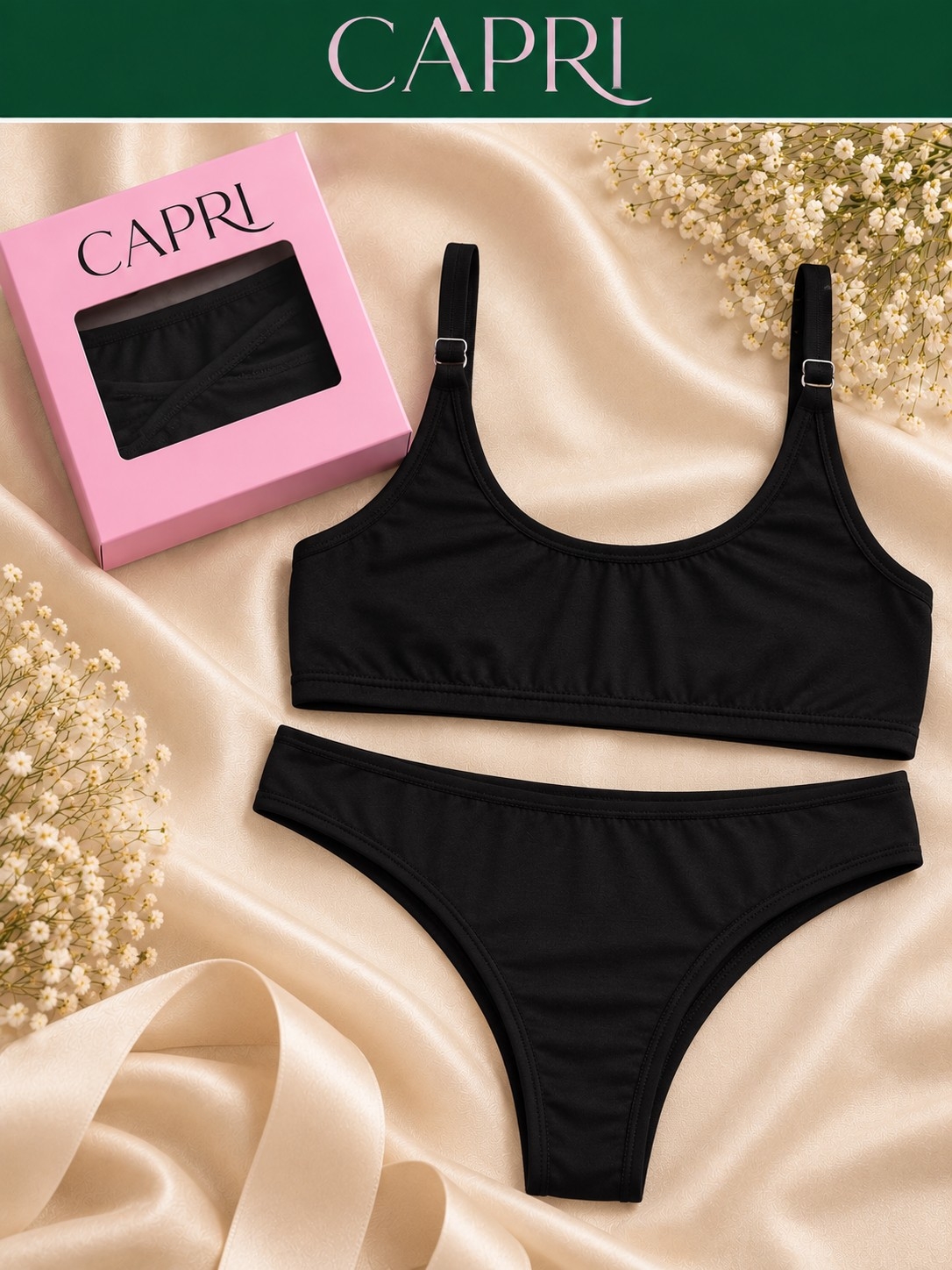 (art:71)conjunto Bralette Deportivo Algodon Capri - Imagen 7