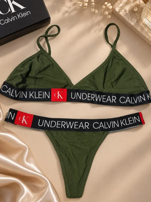 (art:ckdep1)conjunto Ck Bralette Deportivo Algodon
