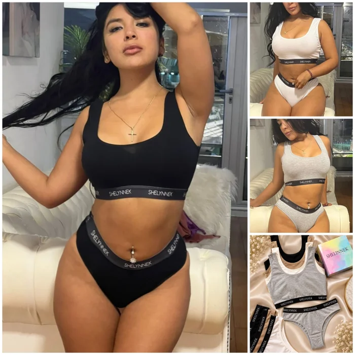 (art:dep1)conjunto Top/vedetina Deportivo Algodon Shelynnek