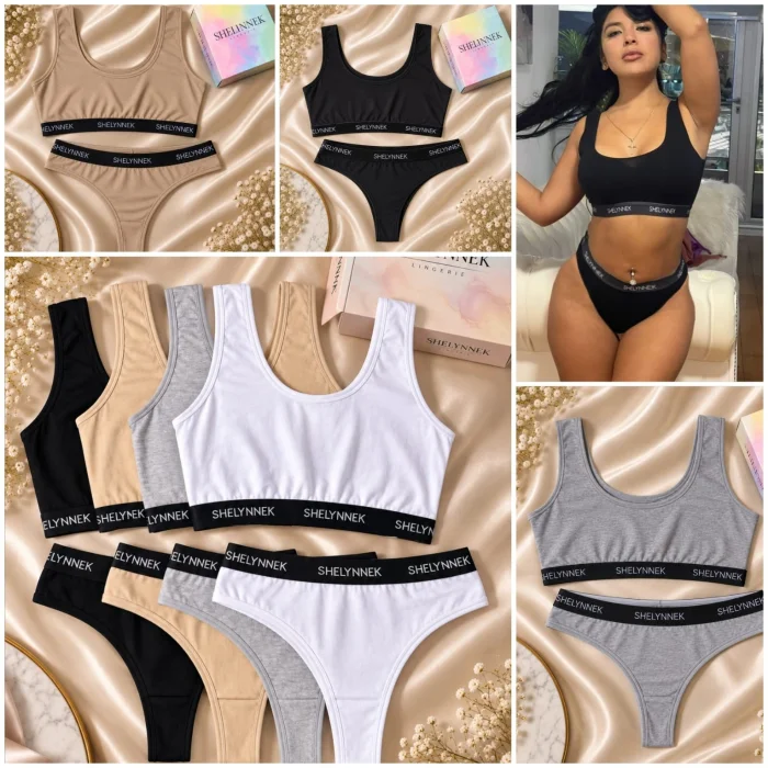 (art:dep2)conjunto Top C/less ,deportivo Algodon Shelynnek