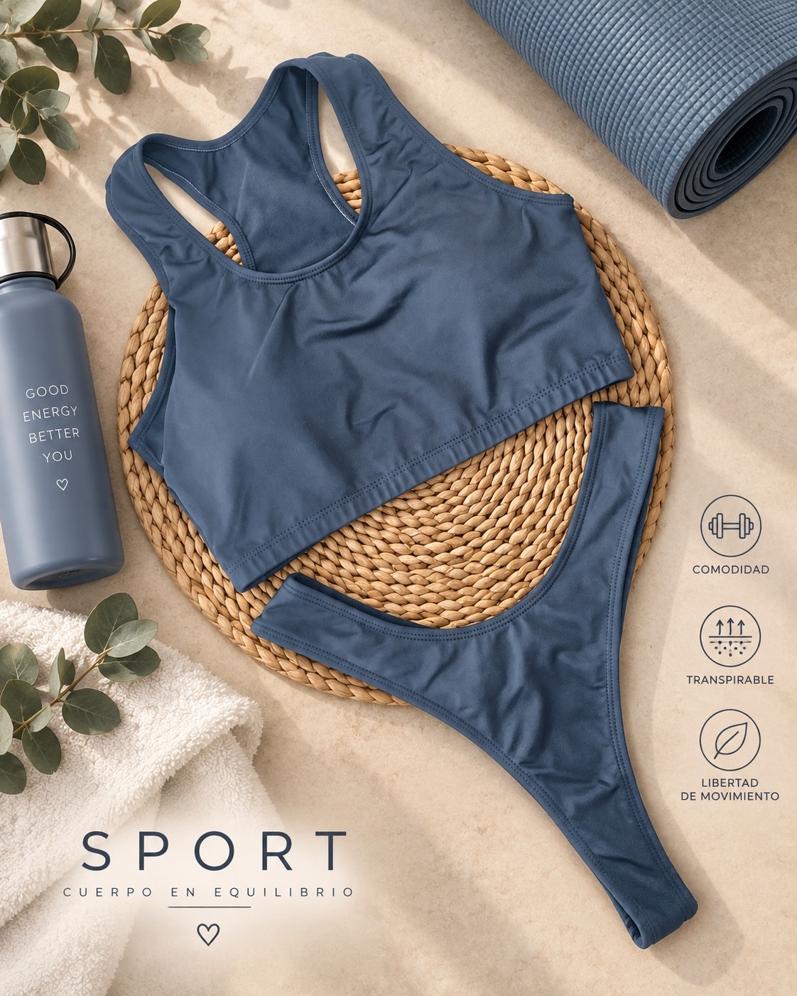 (art:dep3)conjunto Top C/less ,deportivo Laycra Darwin Intimate - Imagen 7