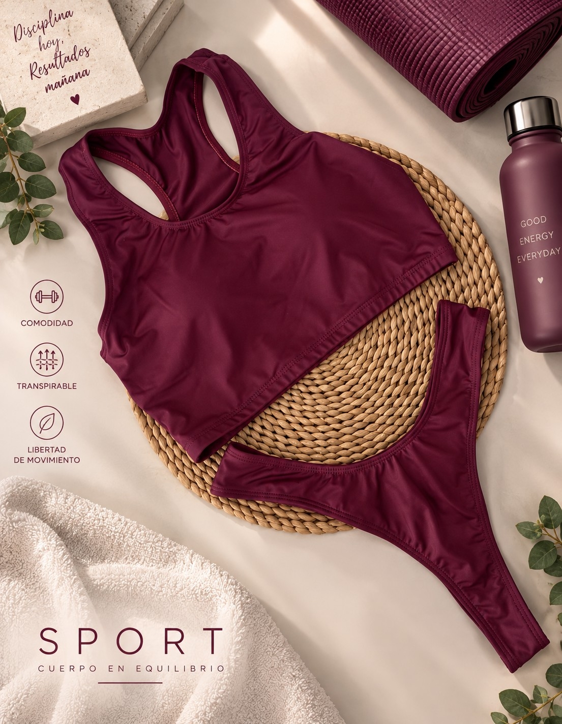 (art:dep3)conjunto Top C/less ,deportivo Laycra Darwin Intimate - Imagen 8