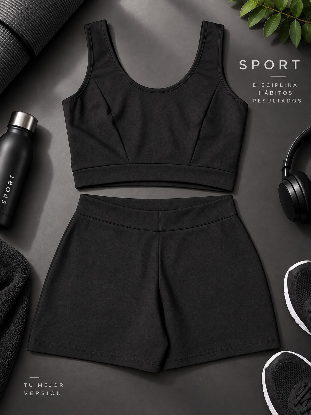 (art:dep4) Conjunto Top C/short ,deportivo Algodón Darwin Intimate - Imagen 6