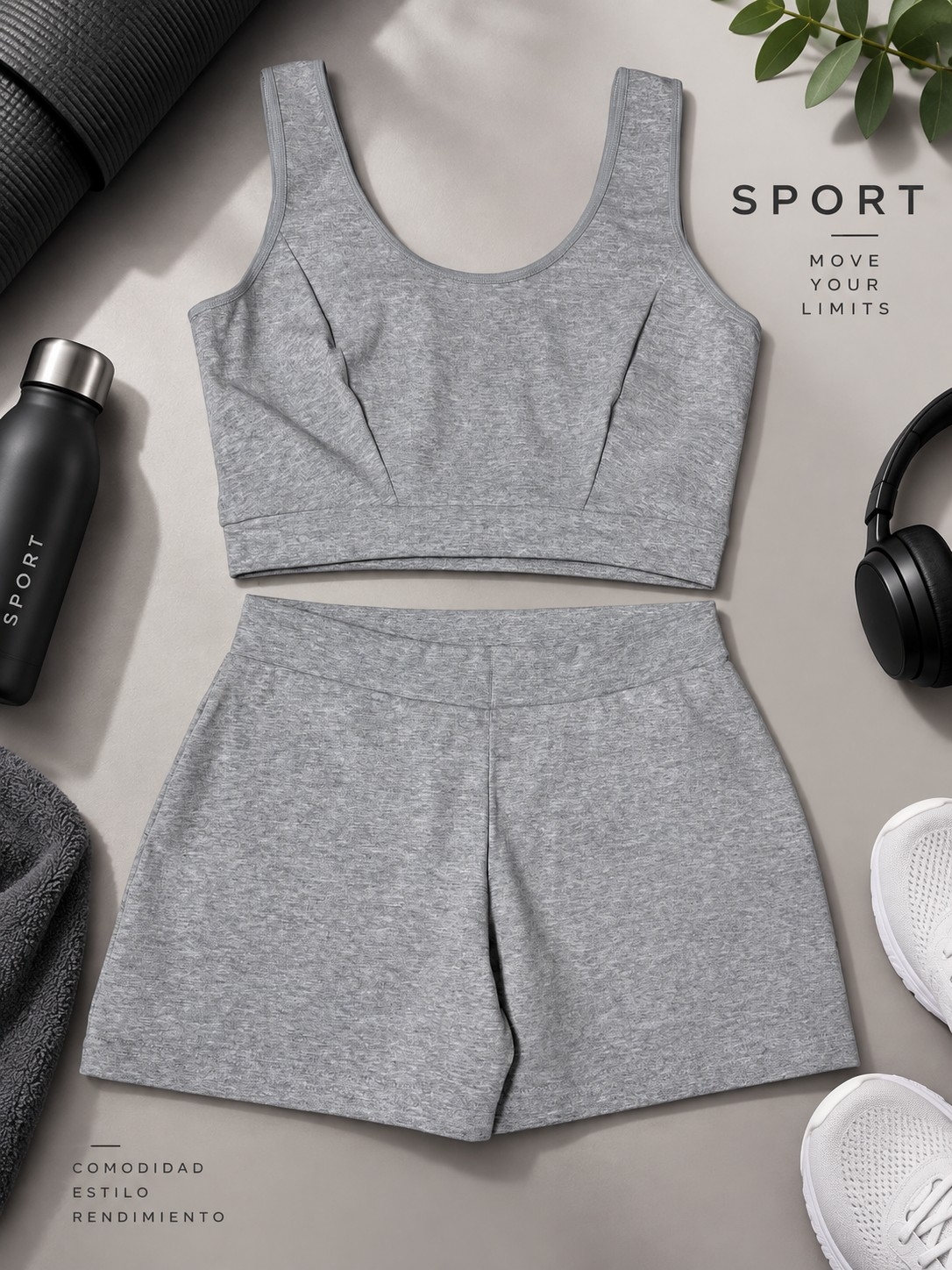 (art:dep4) Conjunto Top C/short ,deportivo Algodón Darwin Intimate - Imagen 7