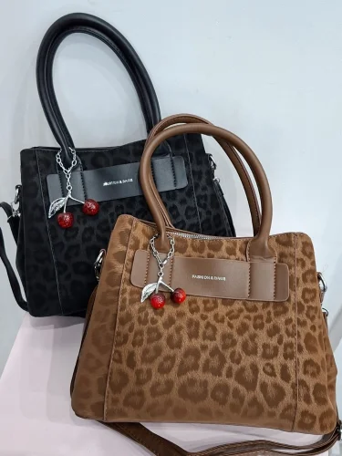 Cartera Gamuza Print