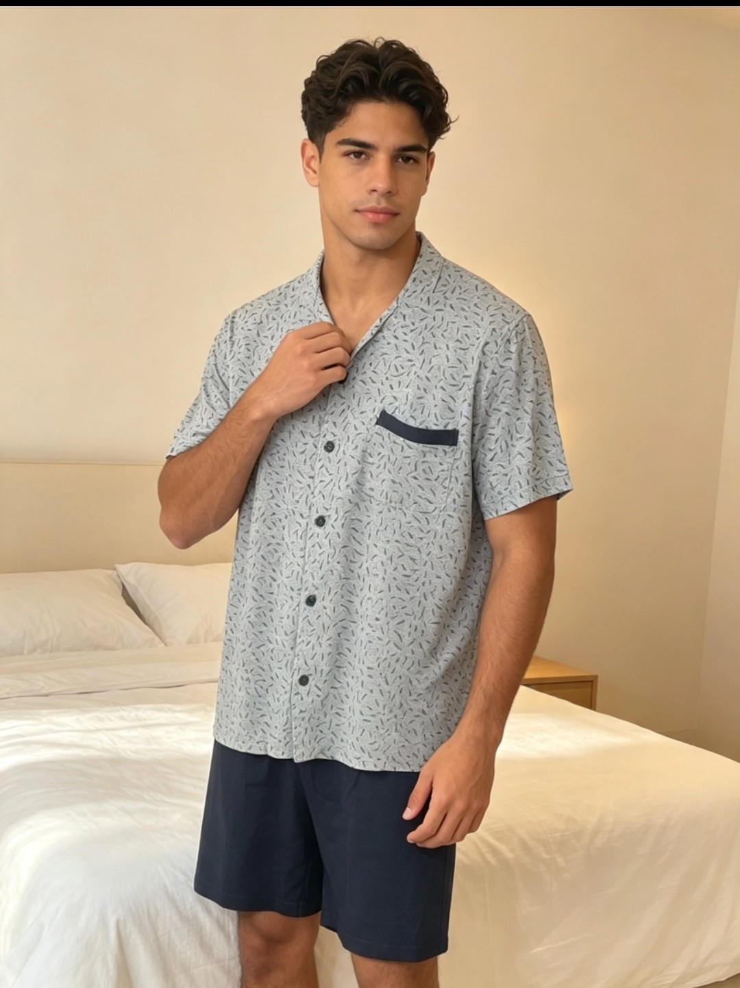 Pijama de Hombre Abotonado - Imagen 2