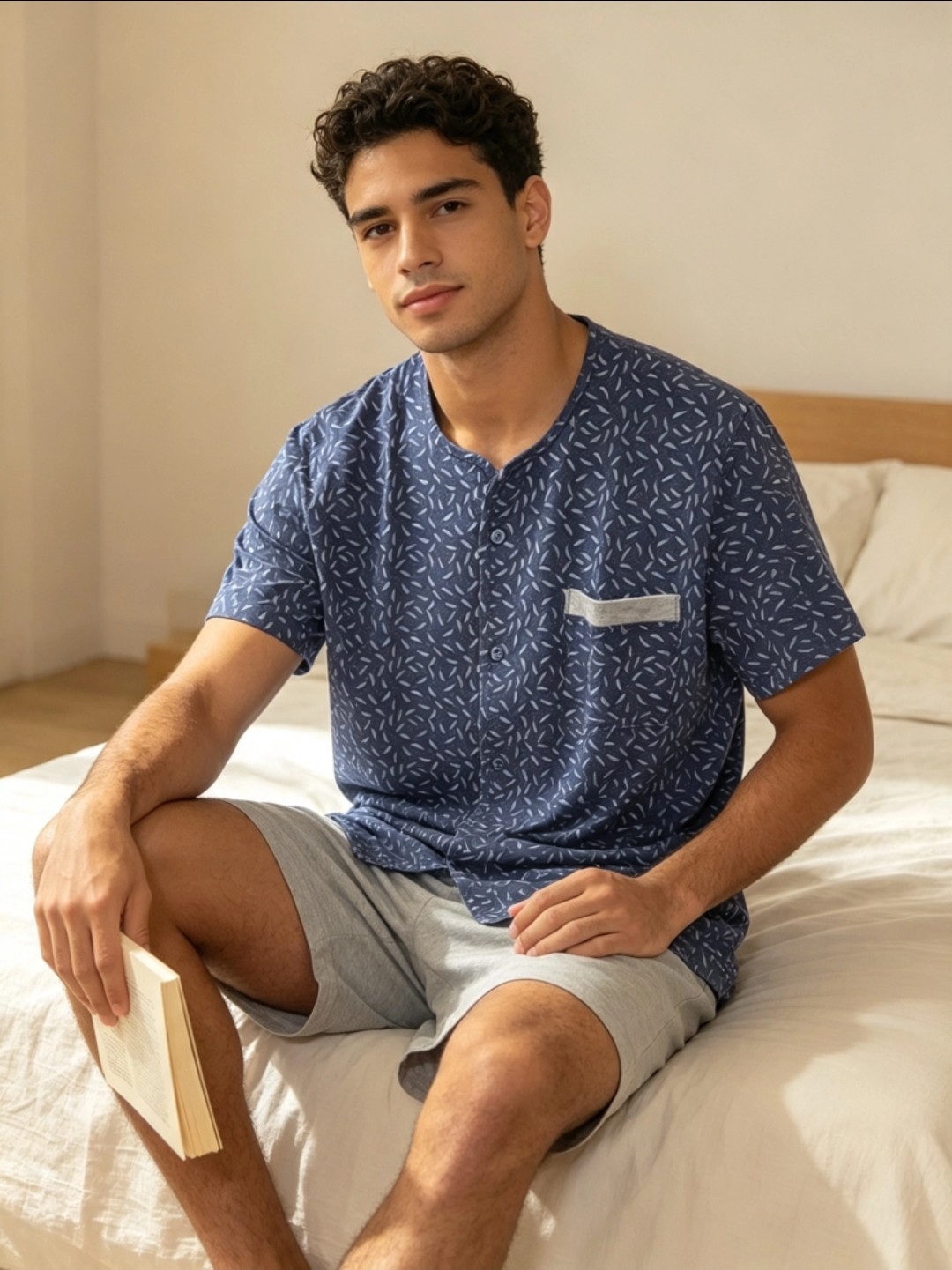 Pijama de Hombre Abotonado - Imagen 4