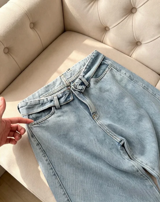 Wide Leg con Cintura Doblada