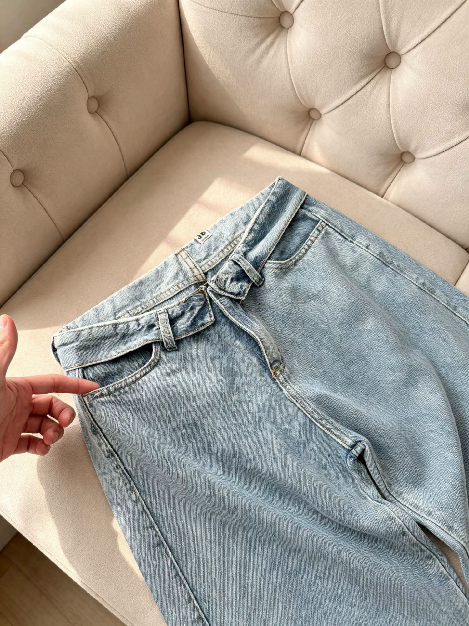 Wide Leg con Cintura Doblada - Imagen 3