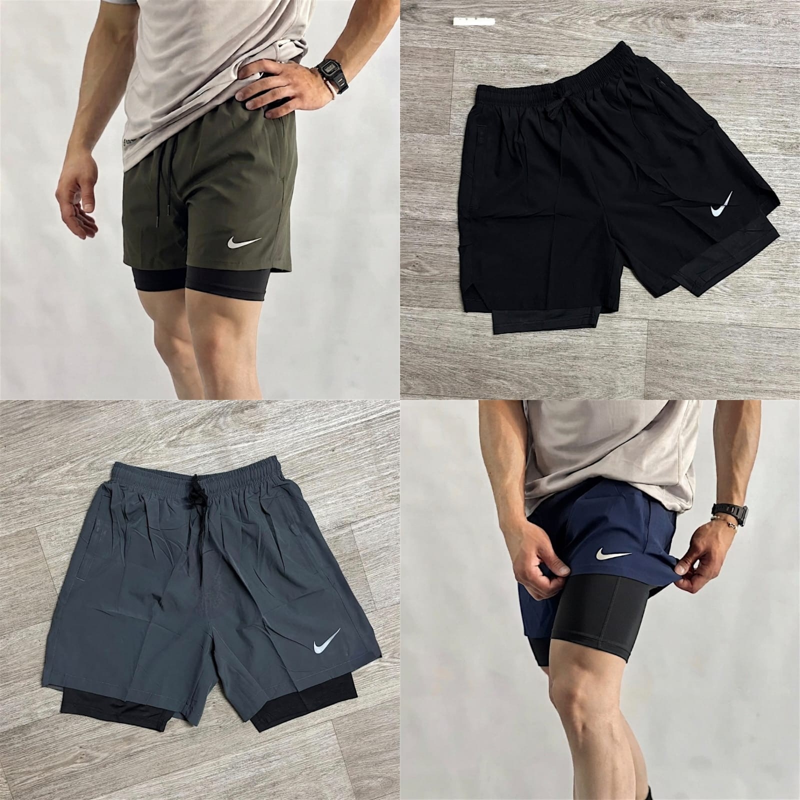 Short con Calza Hombre Secado Rápido Importado - Imagen 2