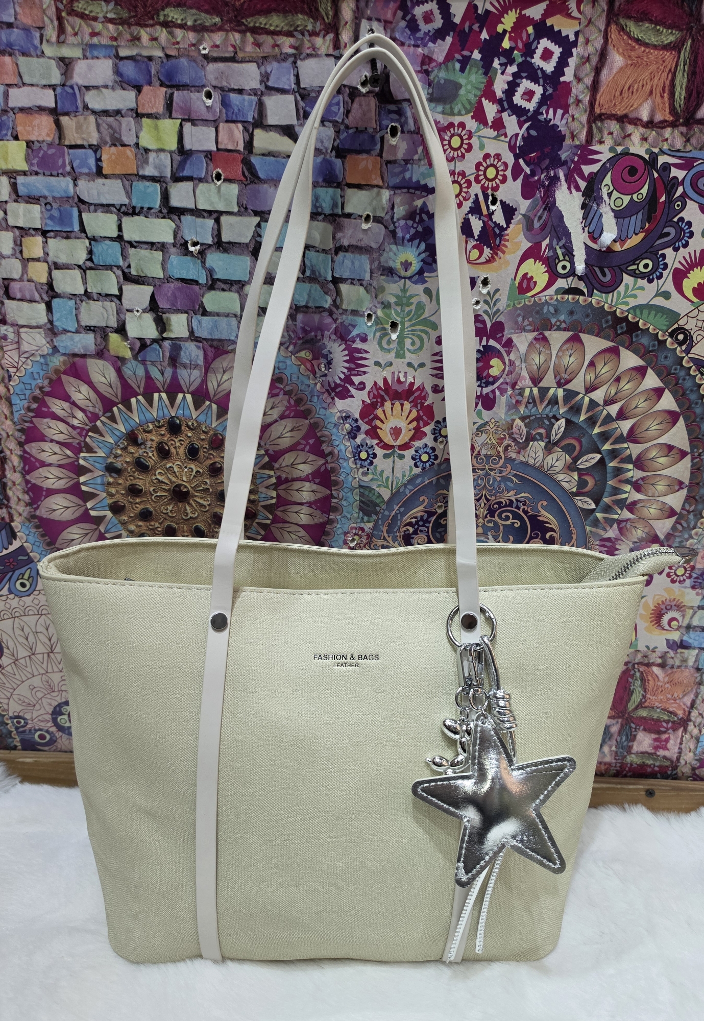 Cartera Morral de Excelente Calidad en Cuero Pu con Llavero Desmontable - Imagen 5