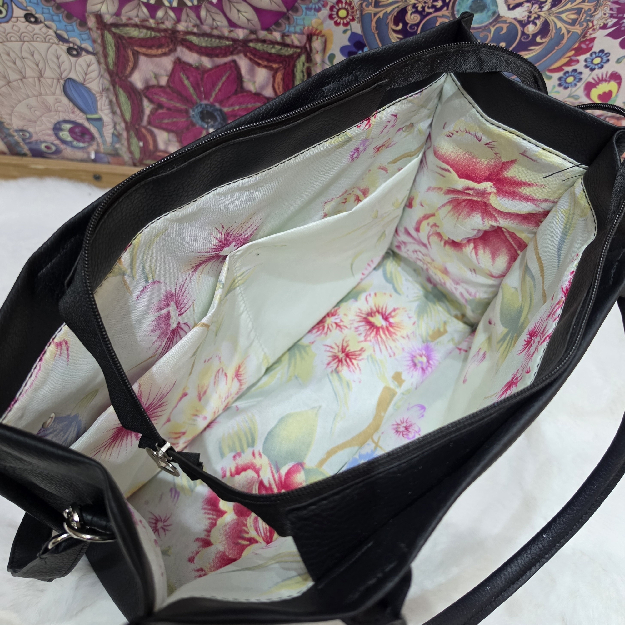 Cartera Morral Universitariade Cuero Ecológico con Tira Larga Desmontable - Imagen 4