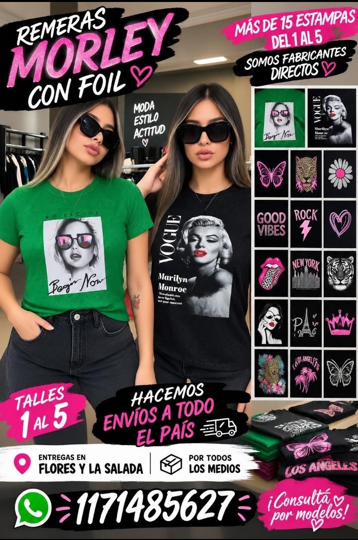 Remera Morley con Foil - Imagen 3