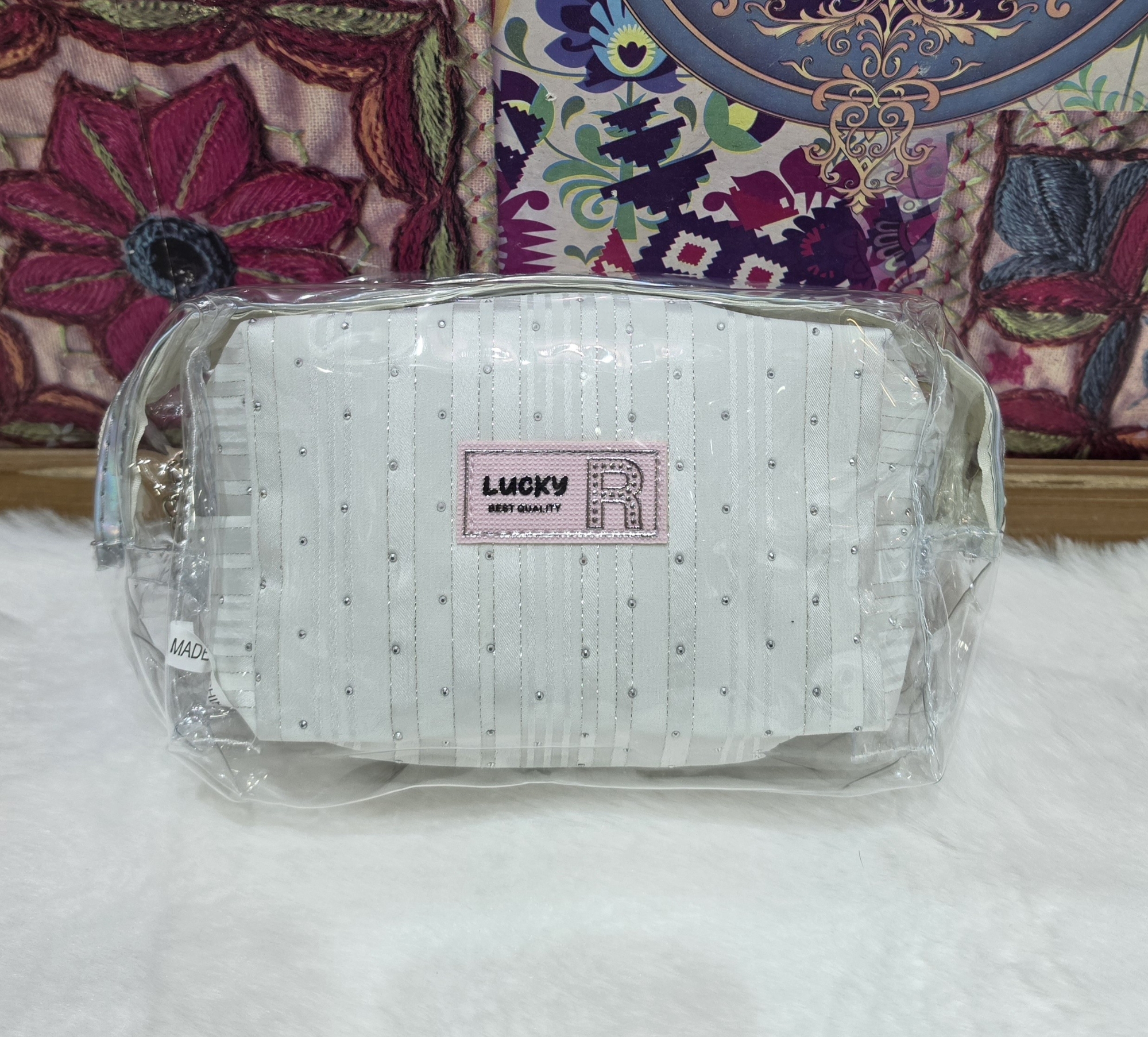 Set de 2 Piezas Portacosmetico Transparente Excelente Calidad - Imagen 2