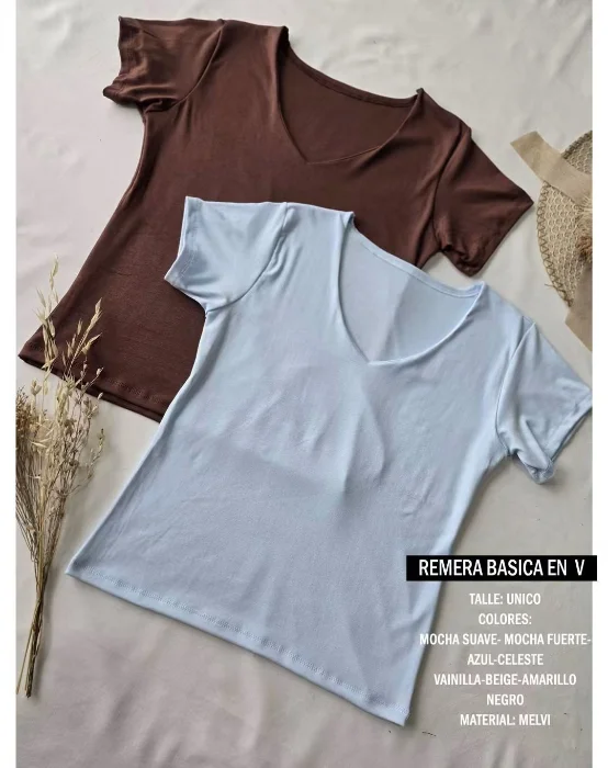 S.remera Basica en V