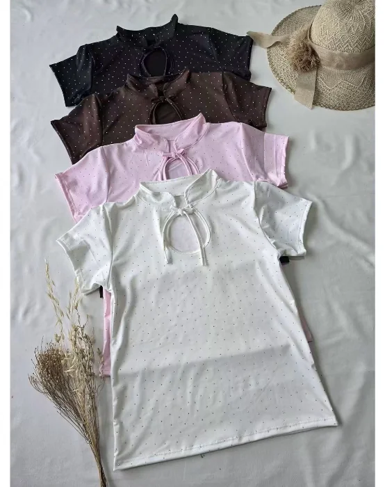 Remera Mao Strass