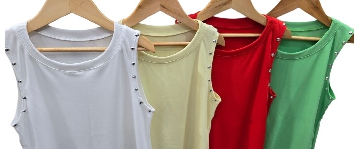 Musculosa Morley Viscosa con Tachas - Imagen 4