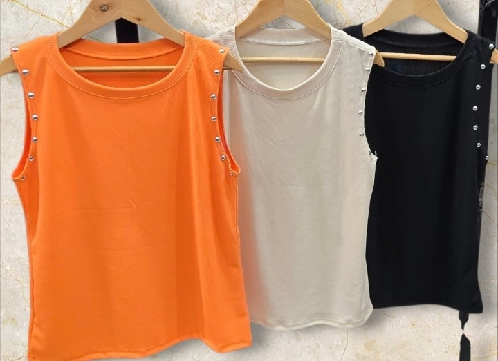 Musculosa Morley Viscosa con Tachas - Imagen 6