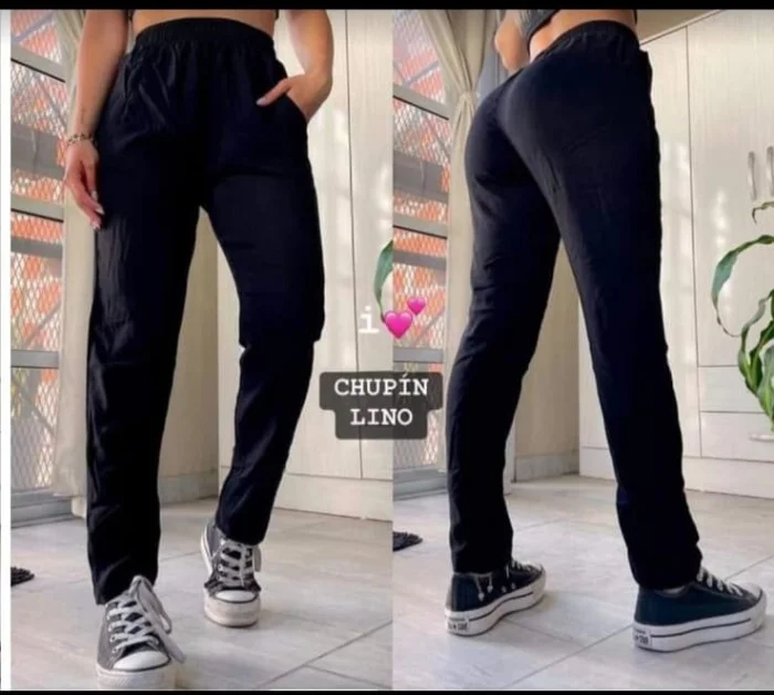Pantalon Lino con Spandex