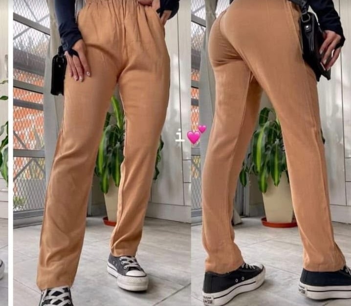 Pantalon Lino con Spandex - Imagen 2
