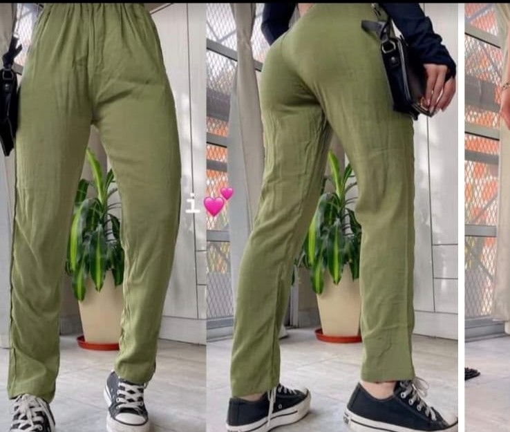 Pantalon Lino con Spandex - Imagen 3