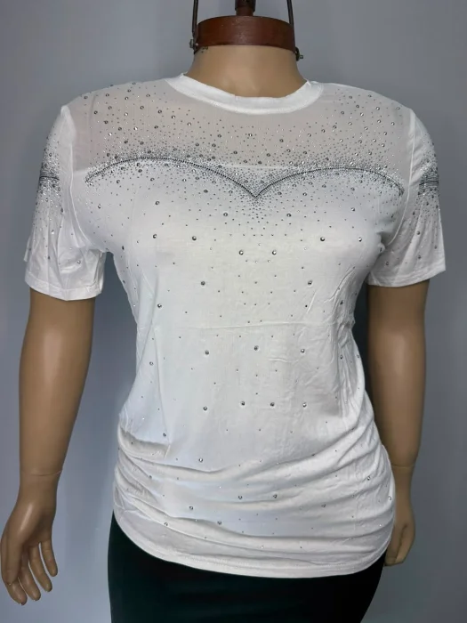 Importado Blusa Tul Strass V