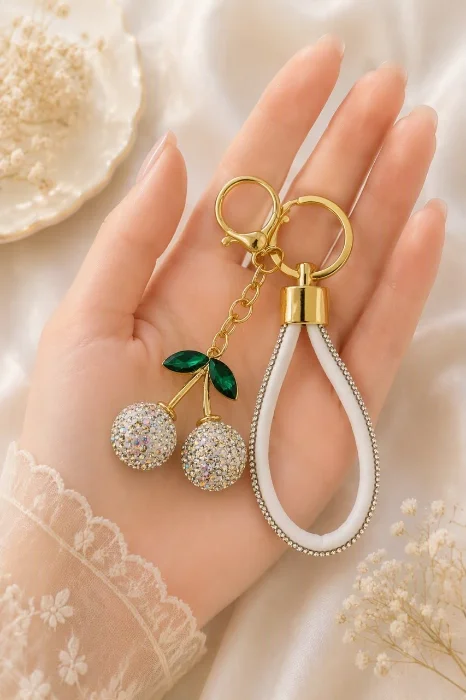 Llavero Cereza Strass