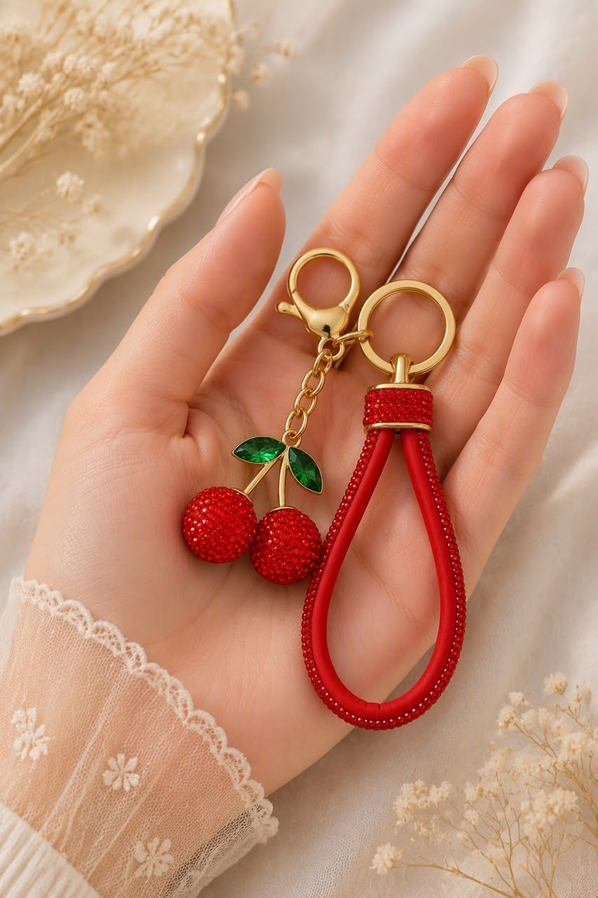 Llavero Cereza Strass - Imagen 2